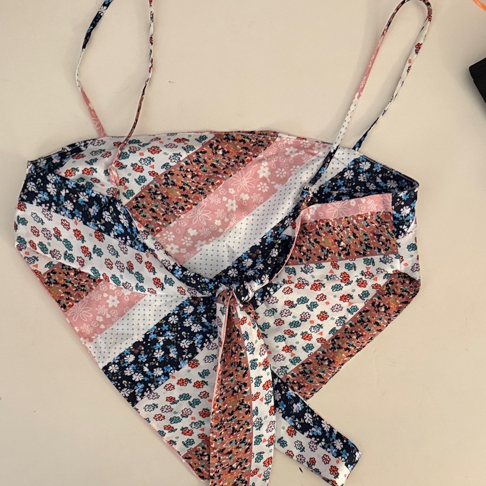 Floral Patchwork Camisole Top - image 2